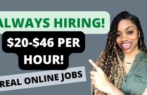 6 Non Phone Work From Home Jobs ALWAYS HIRING 2022! Up To $46 Hourly!