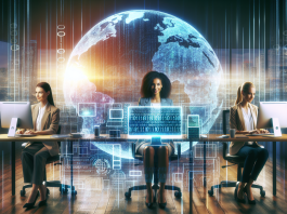 Women in cybersecurity leading innovation and work-life balance in tech.