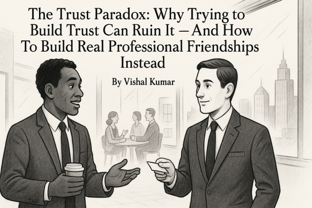 The Trust Paradox: Why Trying to Build Trust Can Ruin It — And How To Build Real Professional Friendships Instead
