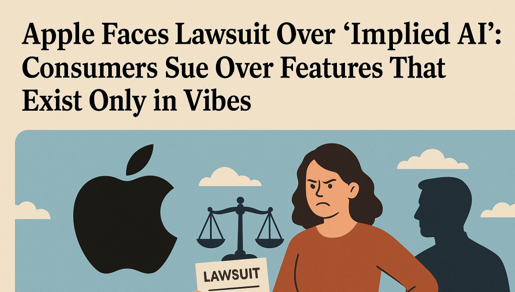 Apple Faces Lawsuit Over “Implied AI”: Consumers Sue Over Features That Exist Only in Vibes
