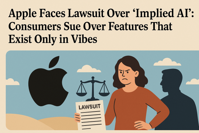 Apple Faces Lawsuit Over “Implied AI”: Consumers Sue Over Features That Exist Only in Vibes