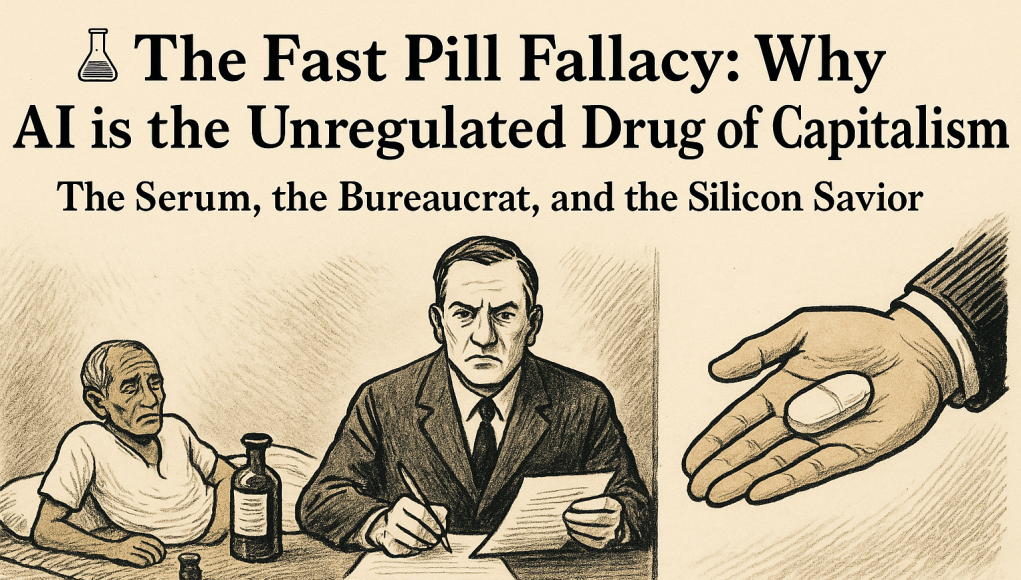 🧪 The Fast Pill Fallacy: Why AI is the Unregulated Drug of Capitalism