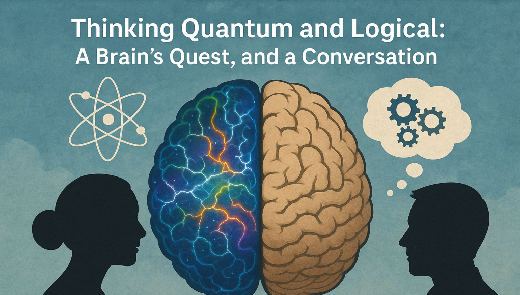 Thinking Quantum and Logical: A Brain's Quest, and a Conversation