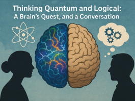 Thinking Quantum and Logical: A Brain's Quest, and a Conversation