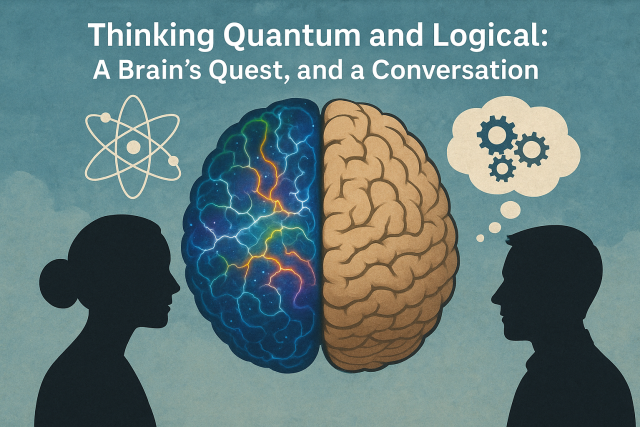 Thinking Quantum and Logical: A Brain's Quest, and a Conversation