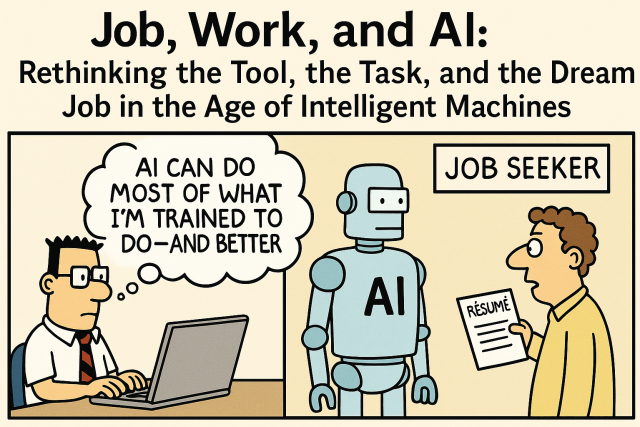 Job, Work, and AI: Rethinking the Tool, the Task, and the Dream Job in the Age of Intelligent Machines