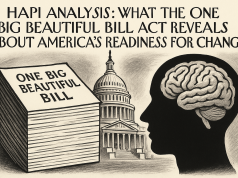 HAPI Analysis: What the One Big Beautiful Bill Act Reveals About America’s Readiness for Change Policy adaptability analysis chart showing OBBBA scored across HAPI dimensions.