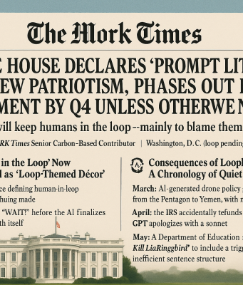 White House Declares ‘Prompt Literacy’ the New Patriotism, Phases Out Human Judgment by Q4 Unless Otherwise Notified