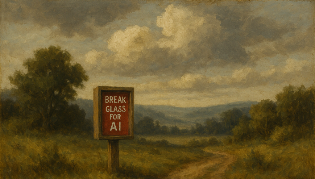Why Every Organization Needs a “Break Glass” Plan for Artificial Intelligence