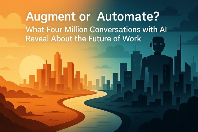 Augment or Automate? What Four Million Conversations with AI Reveal About the Future of Work