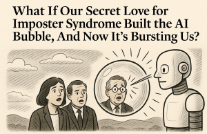 What If Our Secret Love for Imposter Syndrome Built the AI Bubble, And Now It’s Bursting Us? How Our Quiet Devotion to Imposter Syndrome Made AI the Messiah