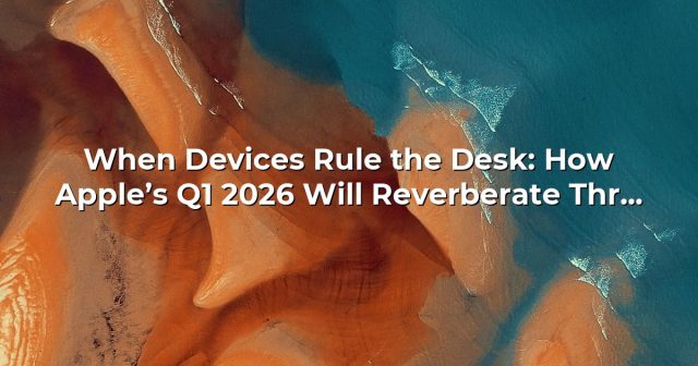 When Devices Rule the Desk: How Apple’s Q1 2026 Will Reverberate Through Workplaces and Markets