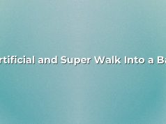 Artificial and Super Walk Into a Bar. Artificial and Super Walk Into a Bar.